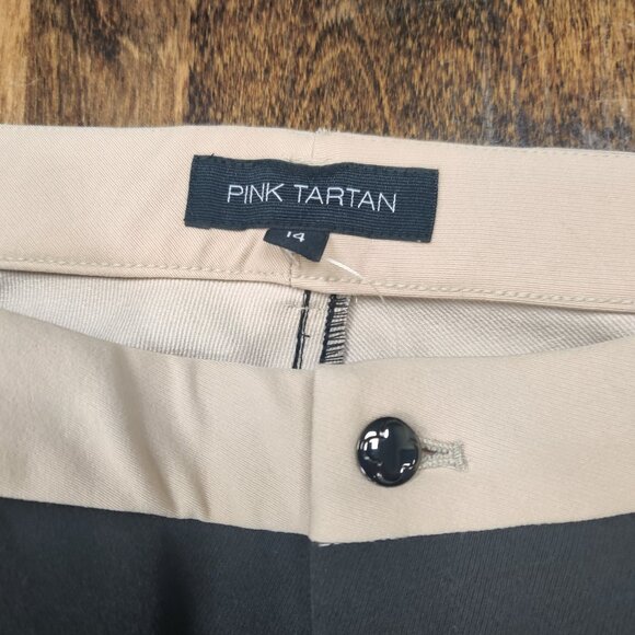 Pink Tartan Black and Cream pants size 14 - NWT - Picture 2 of 8